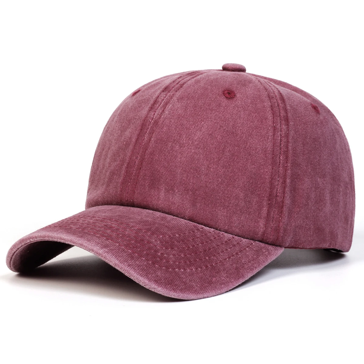 Unisex Light Washed Solid Color Baseball Caps Spring and Autumn Outdoor Adjustable Casual Hats Hip Hop Hat Sunscreen Hat