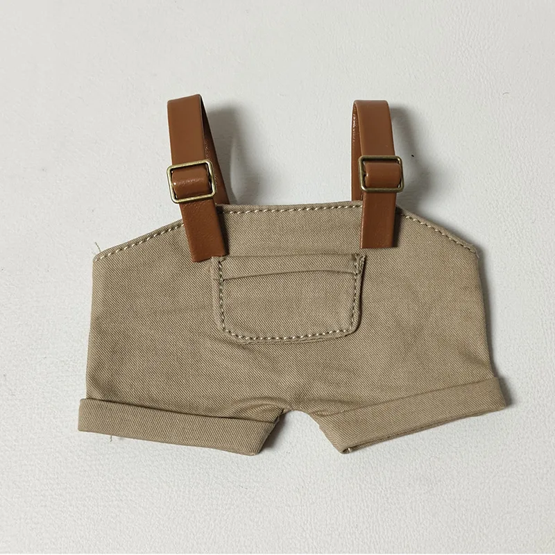 2025 في المخزون 17 سنتيمتر Labubu الملابس موضة لطيف بذلة مخصصة الملابس والاكسسوارات مخطط متماسكة قاعدة قميص Labubu لعبة هدية #6