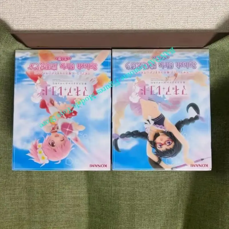 100% oryginalny, dostępny w magazynie KONAMI Splash Girls Magia Record Madoka & Homura PVC 19/24CM Figurka Akcji Anime Kolekcjonerski Model Zabawka