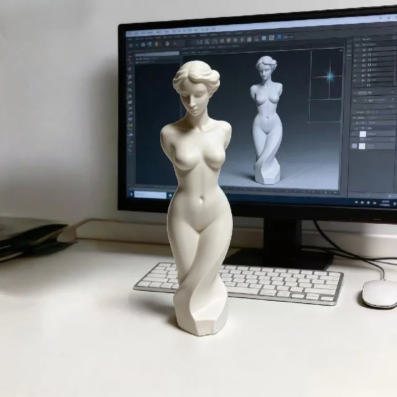 

2026 New Style 3D Print Goddess Ornament Pure Desire Girl ， Minimalist Decor For Office，otaku Handicraft Lovers Birthday Present