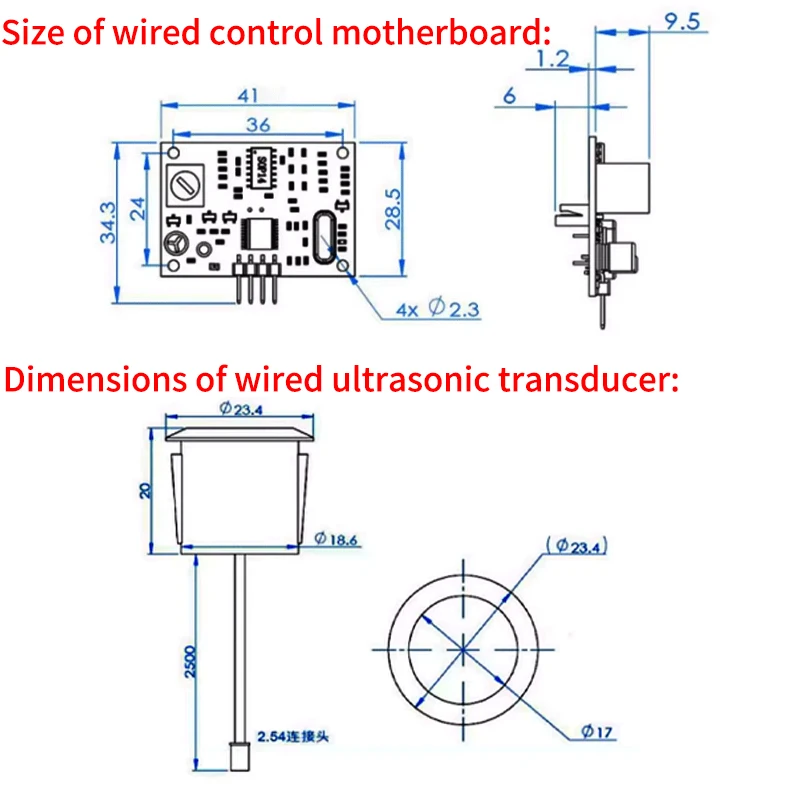 Wasserdichtes Ultraschallmodul JSN-SR04T / AJ-SR04M Wasserdichter Integrierter Entfernungsmess-Transducersensor für Arduino – Detail 2