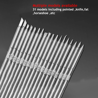 Quick Heating T12 Soldering Iron Tips Set T12-D4 DL32 D16 D08 KL KR JS02 Universal Replacement for Digital Station Professional