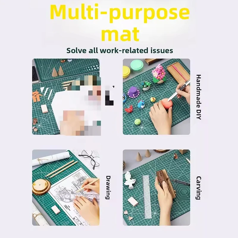 1PC Craft Mat A5/A4 Size Green Cutting Mat Non Slip Cut Pad Desktop Handmade DIY Patchwork Tool Carving Scrapbooking Gadgets ZYF
