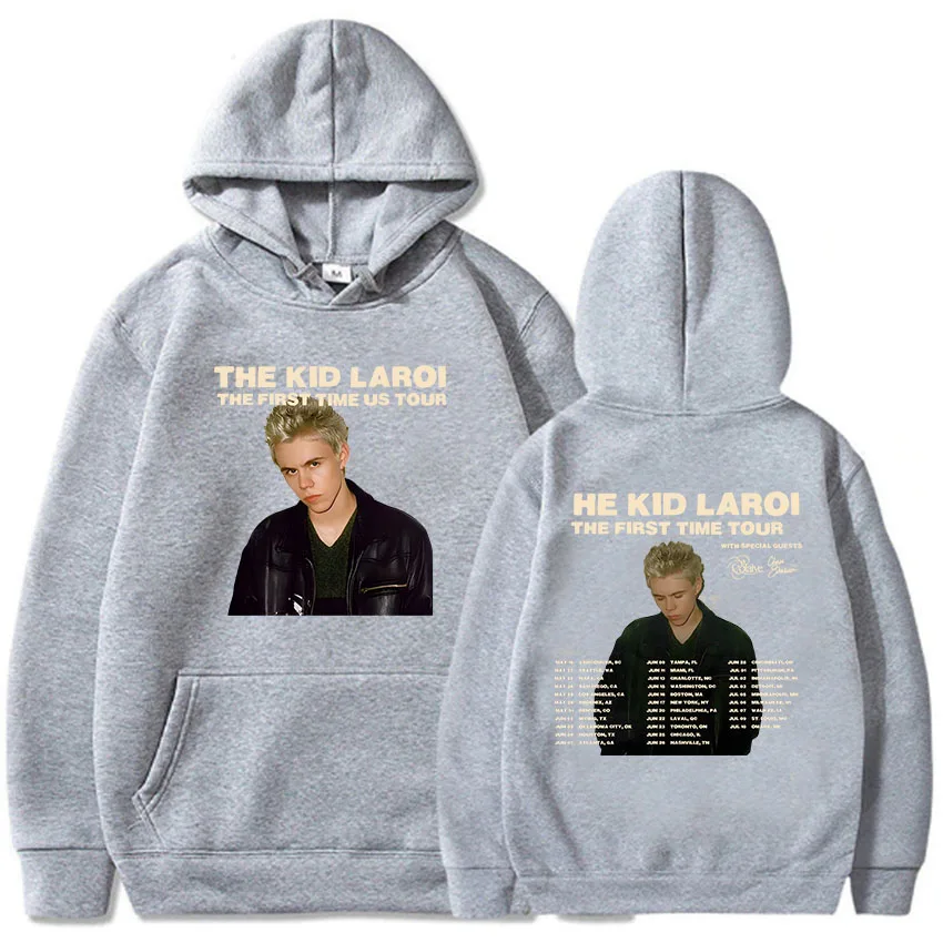 

Hooded Pullovers The First Time The Kid LAROI Hoodie 2024 Album Girls Graphic Sweatshirts Moletom Masculino Long Sleeve Clothing