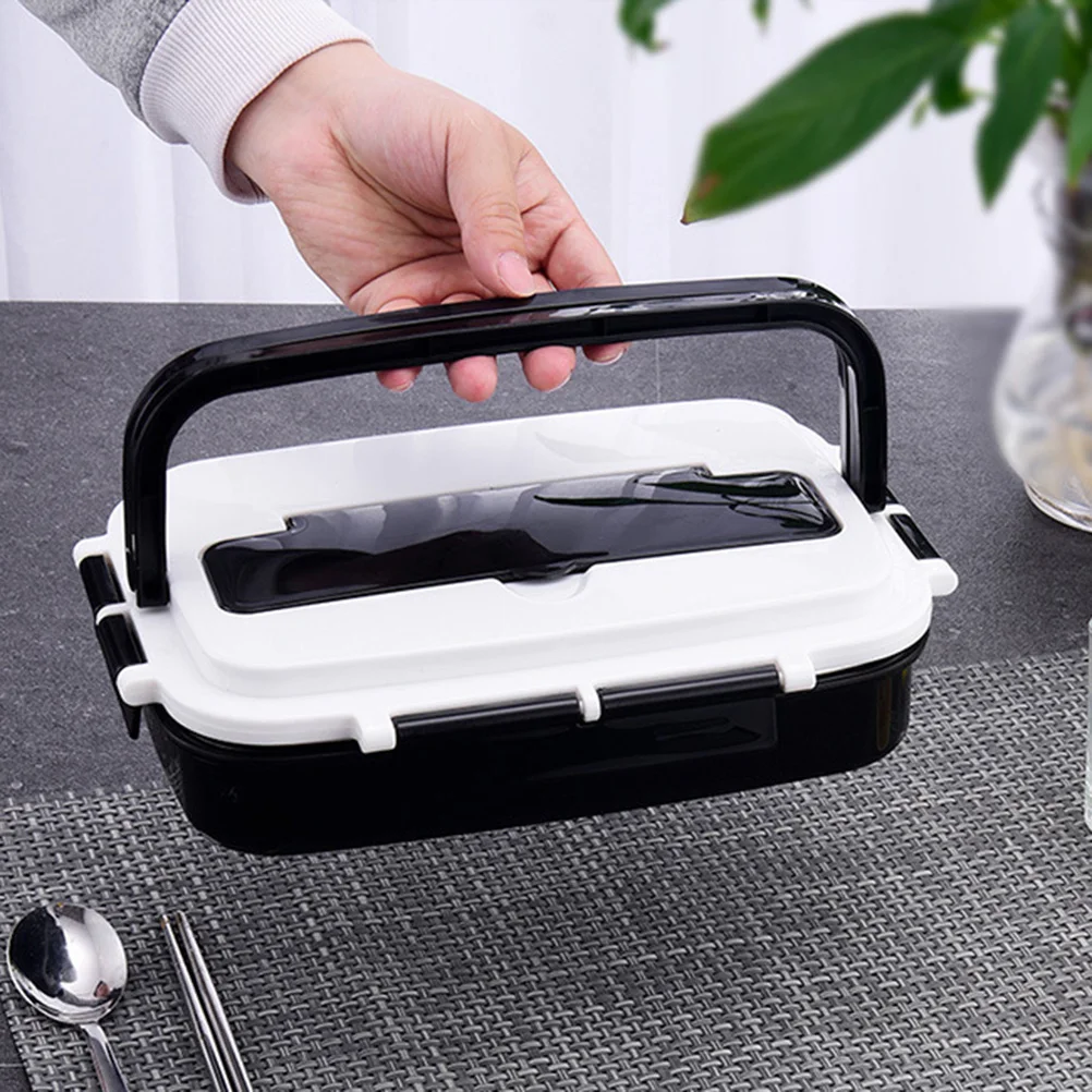 

Leakproof Food Container Stainless Steel Pp Material Eco-Friendly Food Storage Box For Rice Meat Vegetable Lunch Box Office