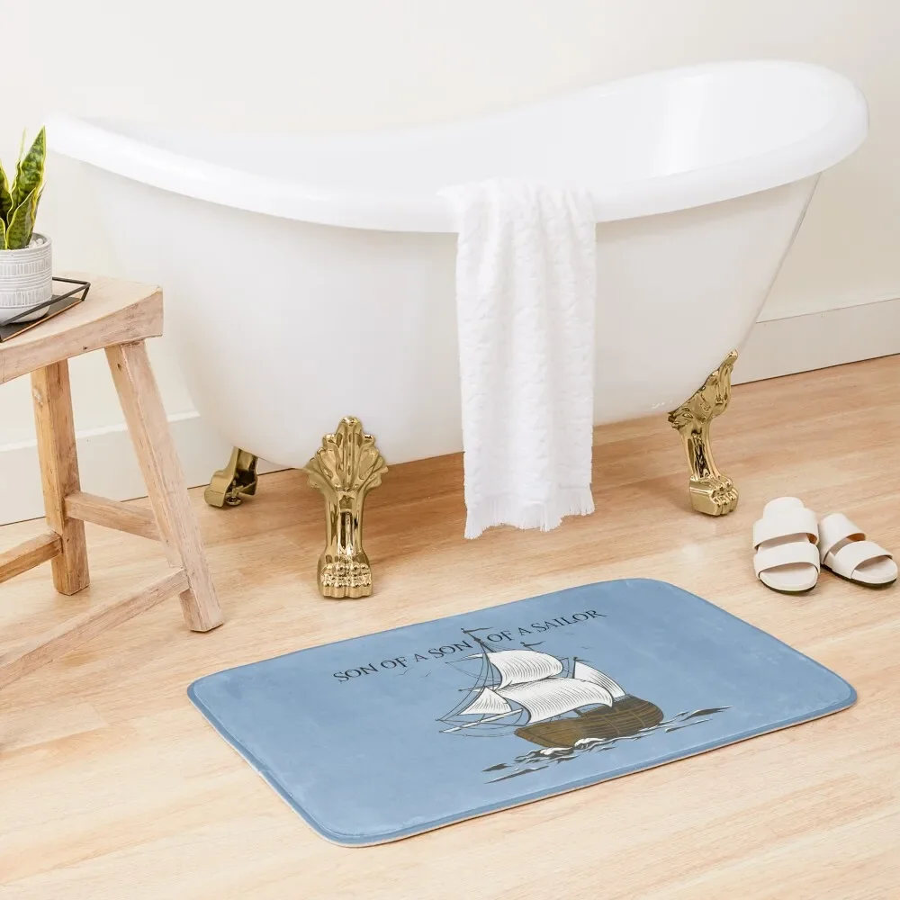 

Son of a Son of a Sailor Bath Mat Rug Foot Absorbent Bathroom Bath Rugs Mat