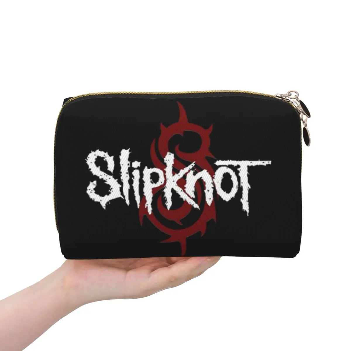 S-Slipknots Heavy Mental Music ( Women Cosmetic Bags Travel Makeup Organizer Pouch Toiletry Storage Dopp Kit Box