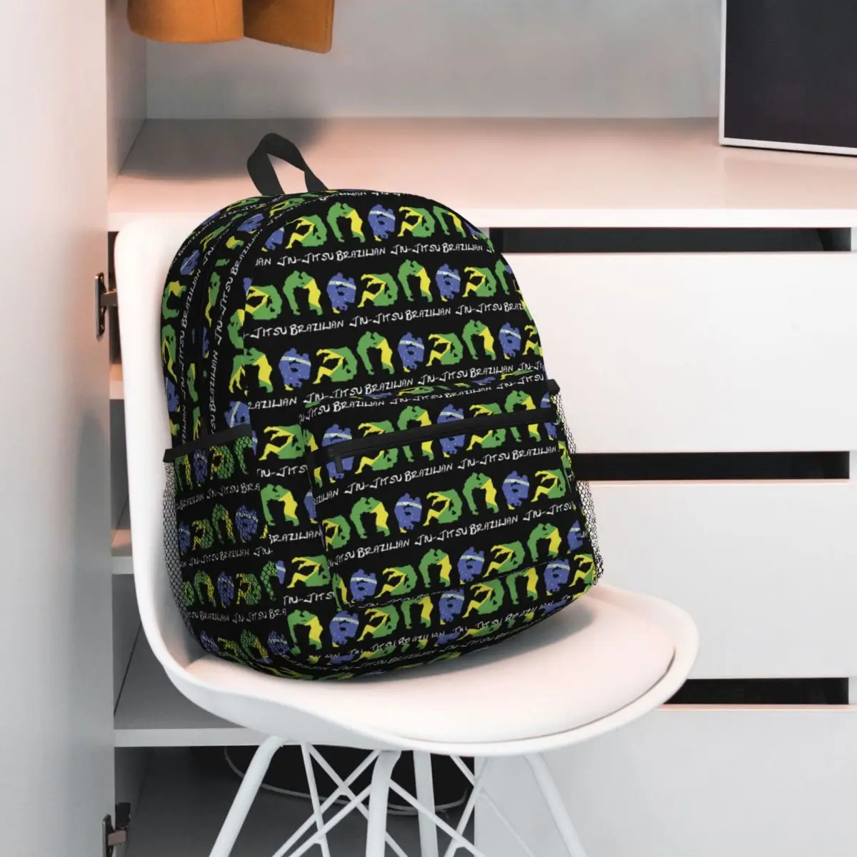 

Brazilian Jiu Jitsu Student Backpack School Bag Hiking Travel Daypack for Men Women Fashion Bookbag Shoulder Bags