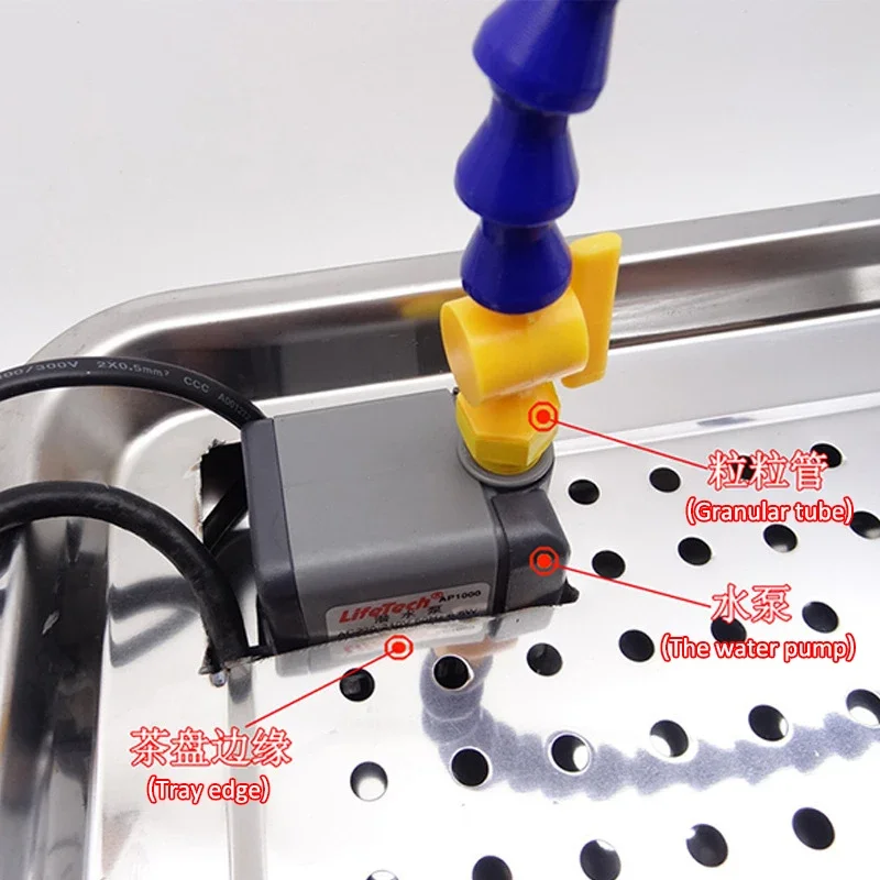 Engraving Work Cooling Circulating Water Supply Device Jade Gereedschappen Water Circulerende Werktafel Stainless Steel Tray