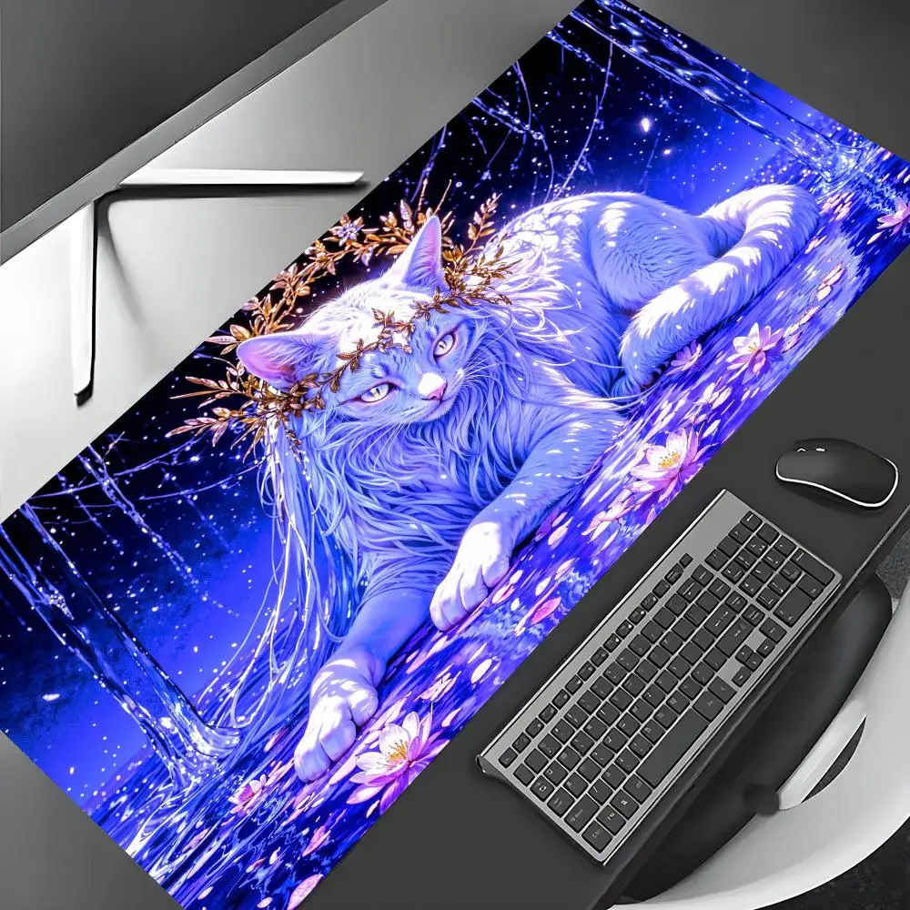 

Mysterious Cat monarch Mouse Pad Desk Mat Gaming mat gamer pc accessories rubber anti-slip keypad expansion pad office desk mat