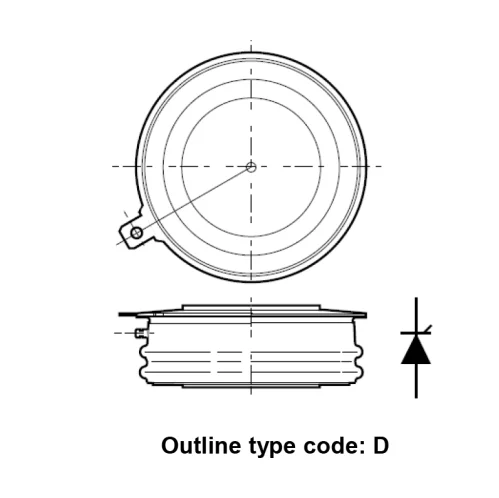 power thyristor 750A 2400V SCR MPPCT750D240 scr thyristor module phase control thyristor