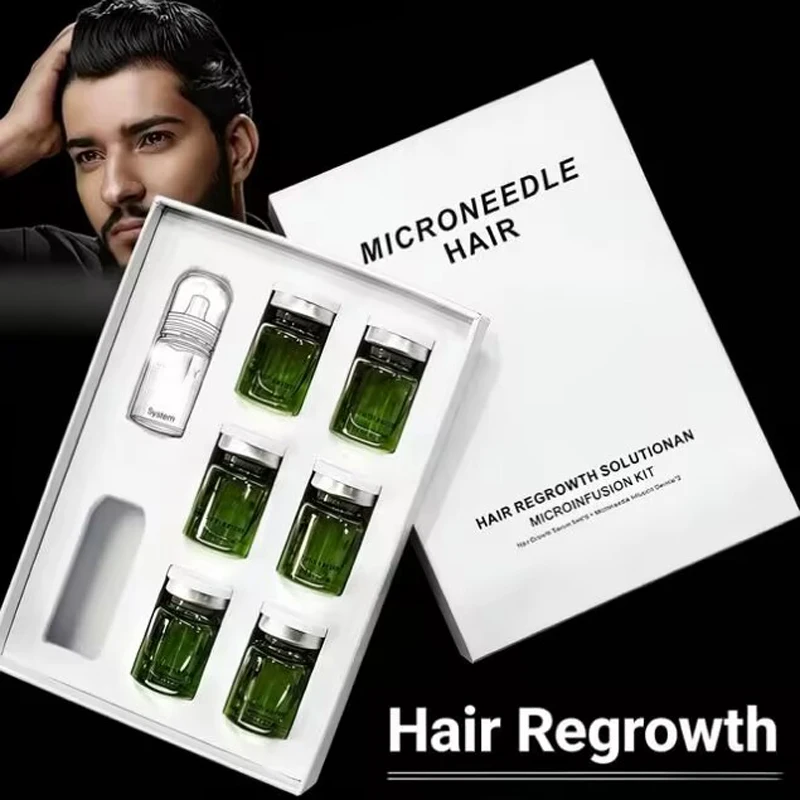 Hair Regrowth Care Microneedling GHK-CU AHK-CUDeep Nourishing Hydrating Calming Scalp Serum Strengthen Roots Improve Scalp G