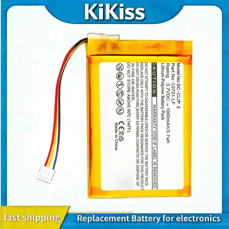 1000Mah L0721-LF For Jbl Clip 3 3AN 3SAND Bluetooth Speaker Battery Lightweight