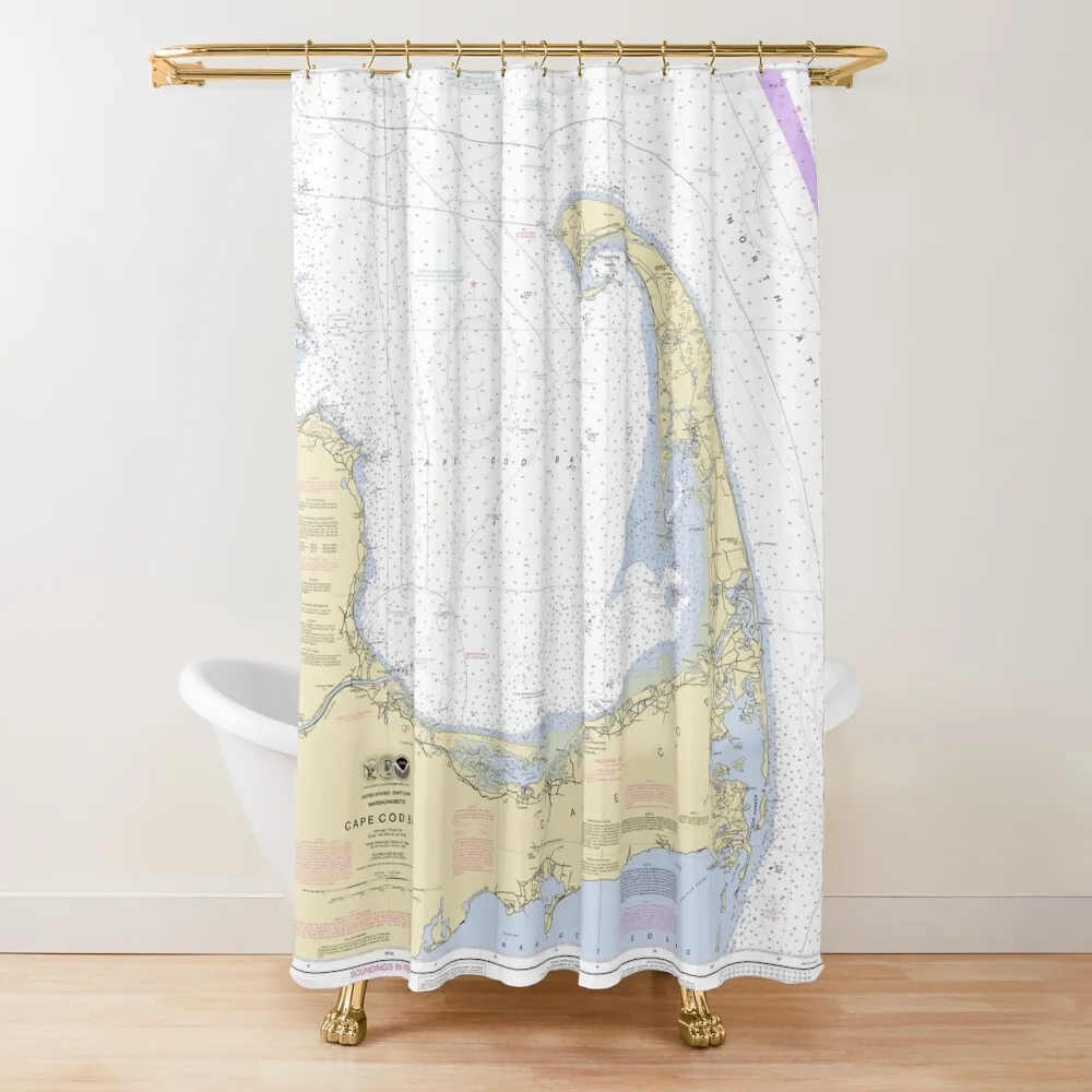 

Cape Cod Nautical Chart Shower Curtain Bathroom Shower For Bathrooms With Beautiful Designs Curtain