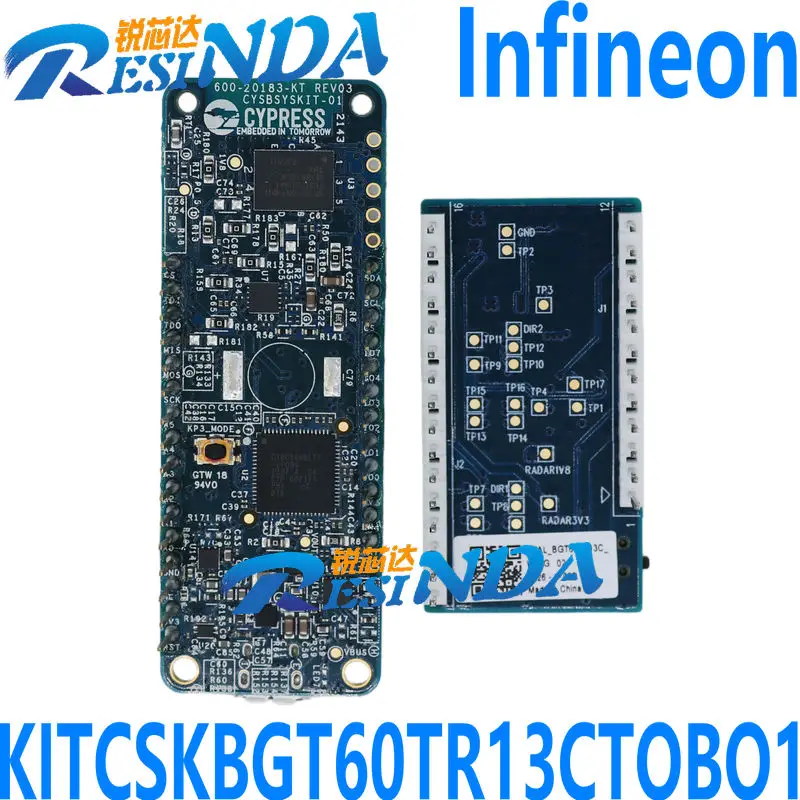 

KITCSKBGT60TR13CTOBO1 XENSIV 60GHz Radar IoT Sensor Development Board