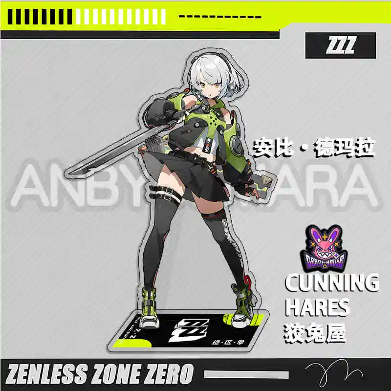 New Hot Game Zenless Zone Zero Nicole Demara Billy Kid Von Lycaon Acrylic Stand Model Plate Keychain Desk Decor Collection gift