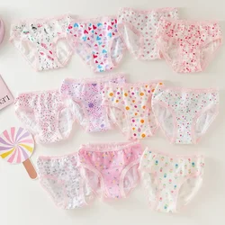 Lace Girls Floral Cotton Girls Briefs Cotton Panties Kids Shorts Daughter's Children's Floral Triangle Pants Made of Pure Cotton
