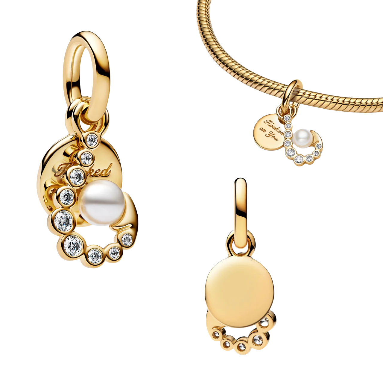 جديد 925 الفضة لي الذهب فراشة الفيل على شكل قلب التعميم مشبك حلية قلادة صالح لي سوار قلادة المرأة مجوهرات