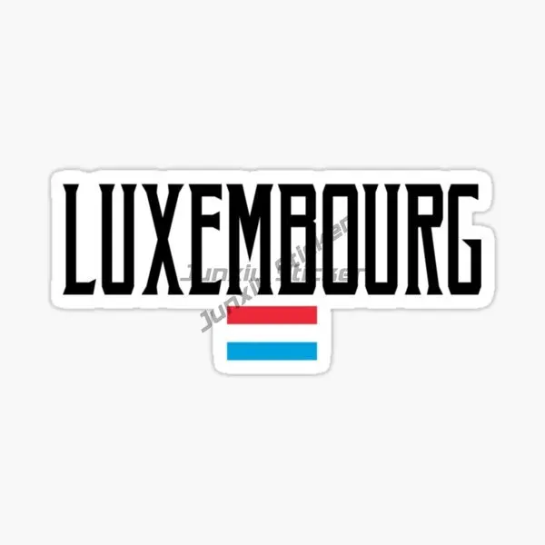 Creative Luxembourg Grand Duchy Flag Emblem Code Car Sticker Suitable Window Motorcycle Helmet Bumper PVC Vinyl Waterproof Decal