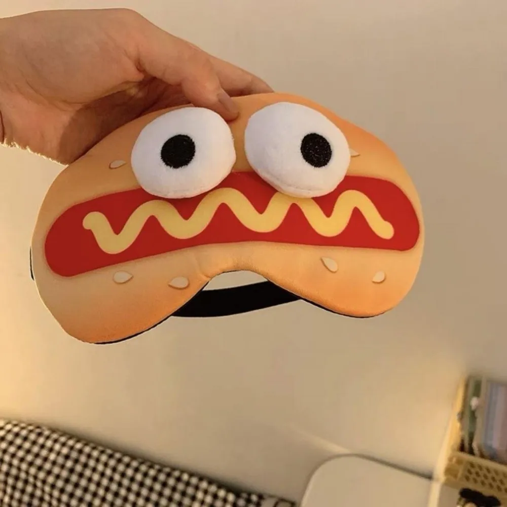 Lovely Cartoon Sleep Eye Mask Skin-friendly Breathable Shading 3D Eye Mask Soft Sleep Mask Dream Night