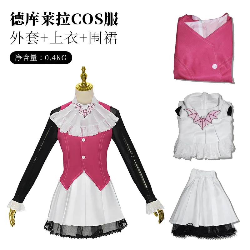 

Draculaura Cosplay Costume Pink Suit Anime Cos Costume Cosplay Female Acting Halloween Costume For Girl