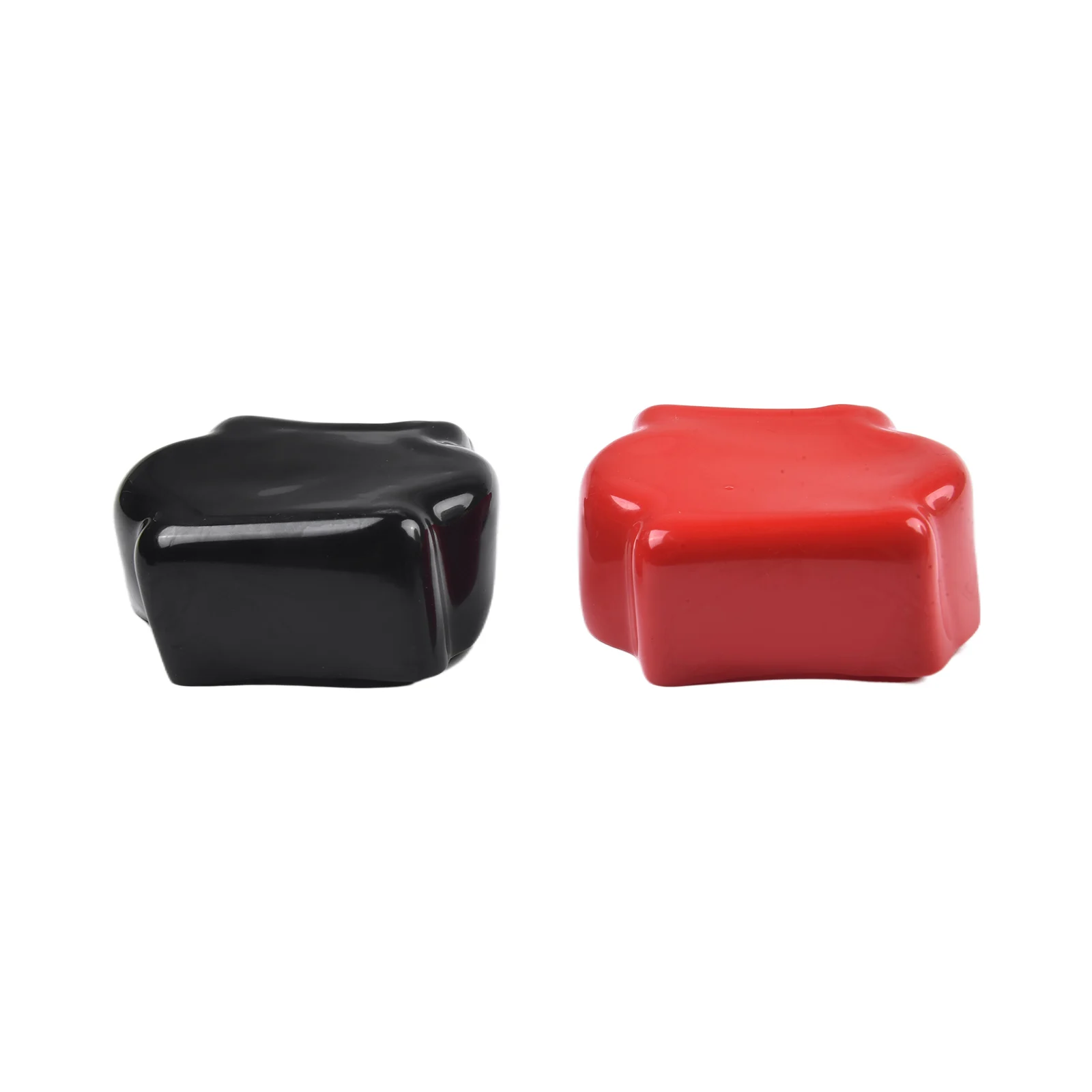 2 Pairs Battery Terminal Rubber Covers Red Black Dustproof Protective Accessories For Car Motorcycle Trucks RV for camper