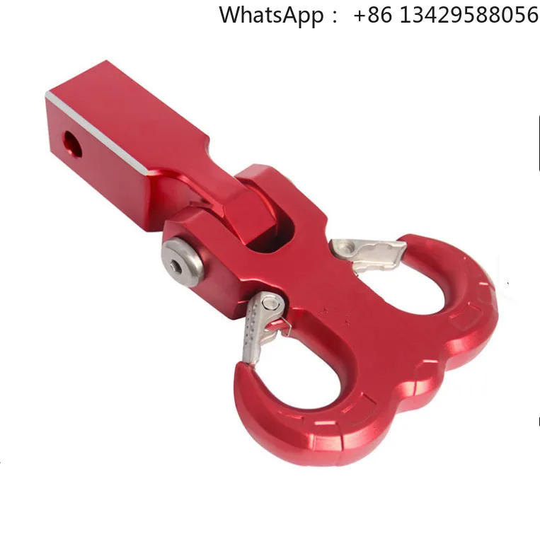7075 Aluminum Forging Traier Hitch of Symmetrical Sheep Horn Shape Tow Hook Use for Rear Bumper 2inch Receiver Accessories