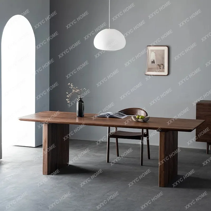 simple rectangular conference table household log desk