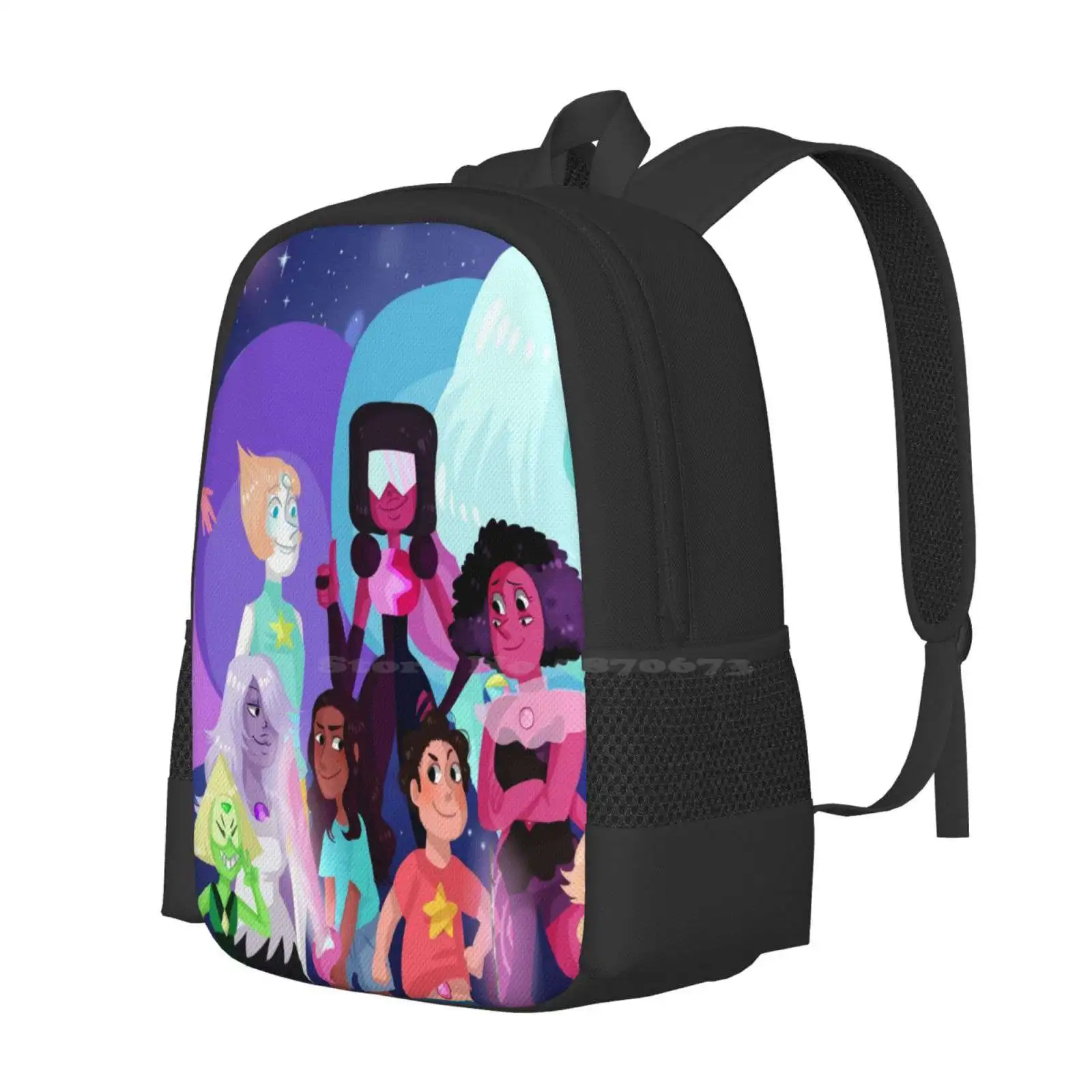 Steven Universe School Bag Big Capacity Backpack Laptop Garnet Amathyst Pearl Stevenuniverse Obyart Lapislazuli Peridot