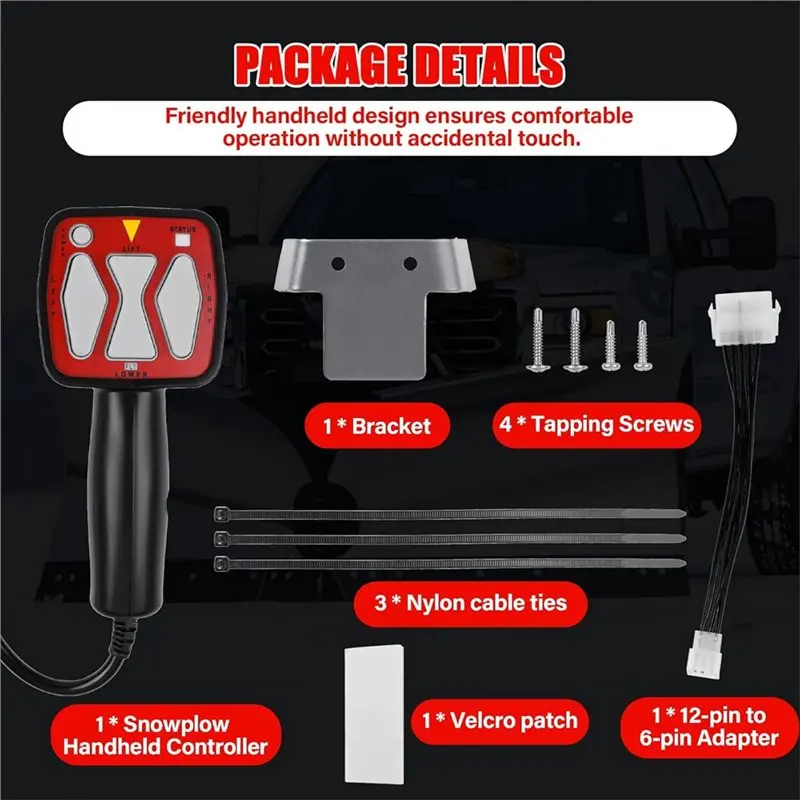 Y50A-For Western And Fisher Compatible 1306902 Snowplow Handheld Controller Replacement Kit- Straight Blade Model For 56462 Plow