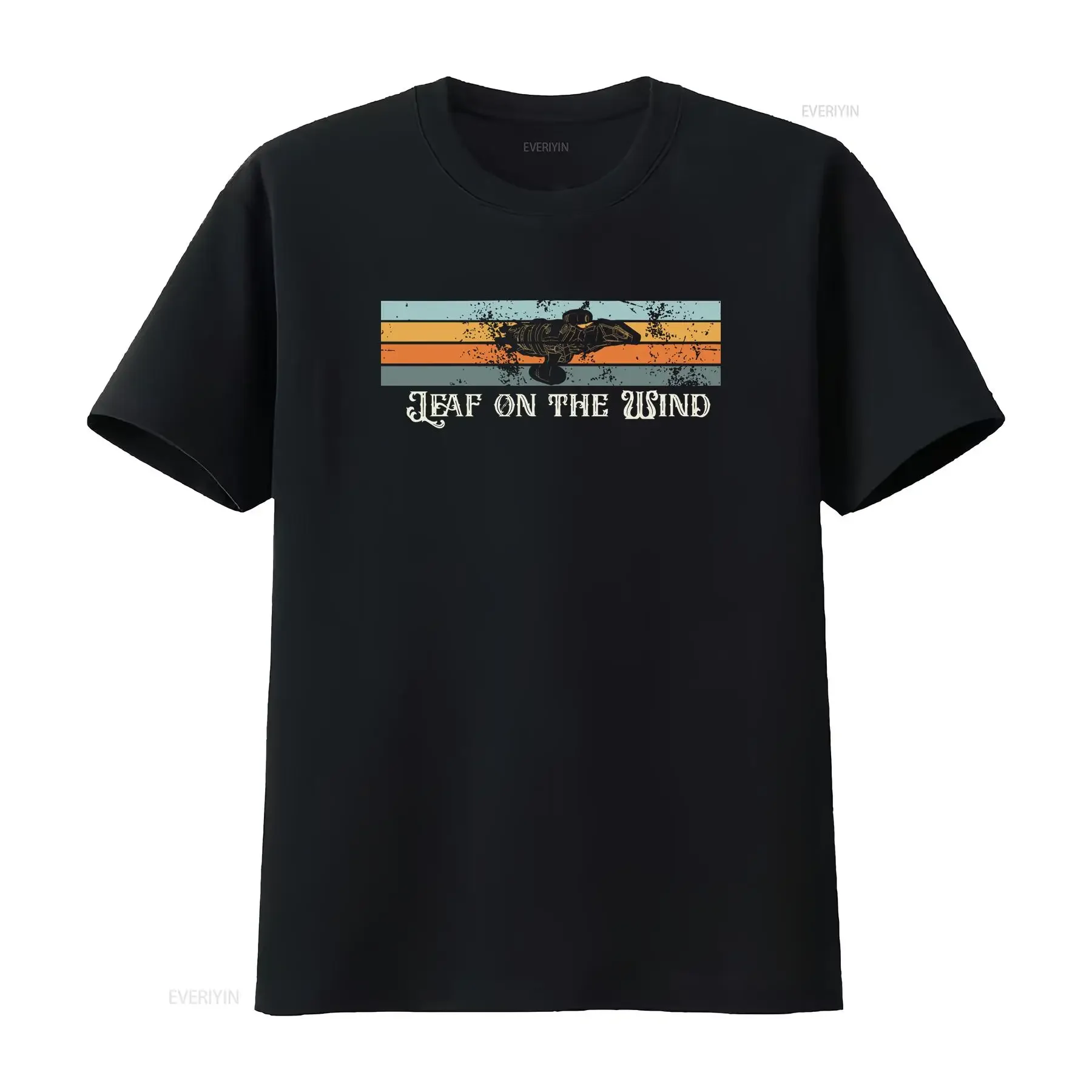 Retro Leaf on the Wind Firefly Serenity for Geeks Science Fiction Nostalgia  T Shirt vintage Washed homme Stretched Slightly