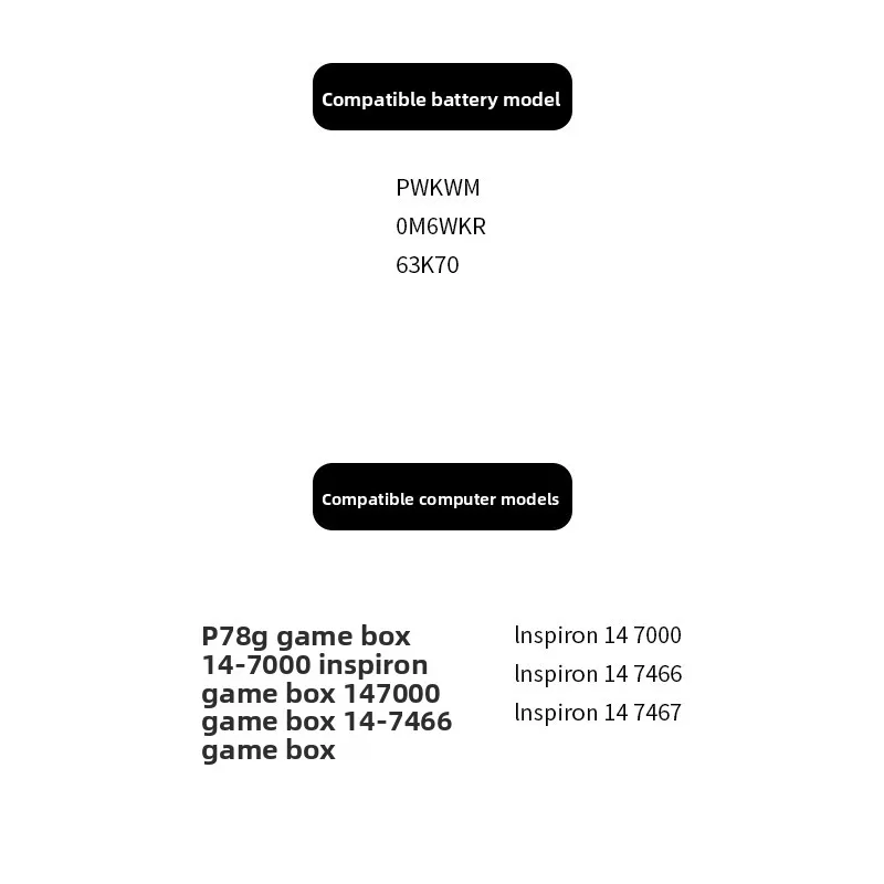 Для Dell Inspiron 14-7466 7467 7000 P78G PWKWM аккумулятор для ноутбука аккумулятор большой емкости Высококачественная сменная батарея