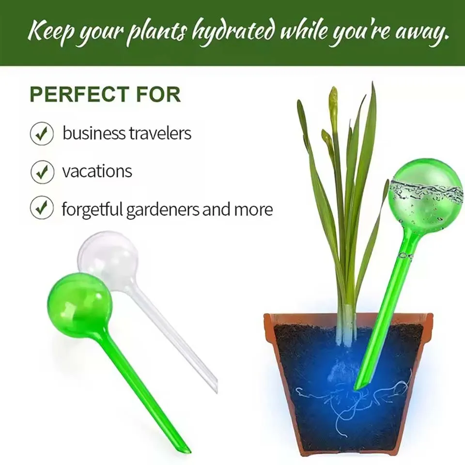 5/10Pcs Plant Watering Bulbs Automatic Self-Watering Globes Plastic Balls Garden Water Device Watering Bulbs For Plant Promotion