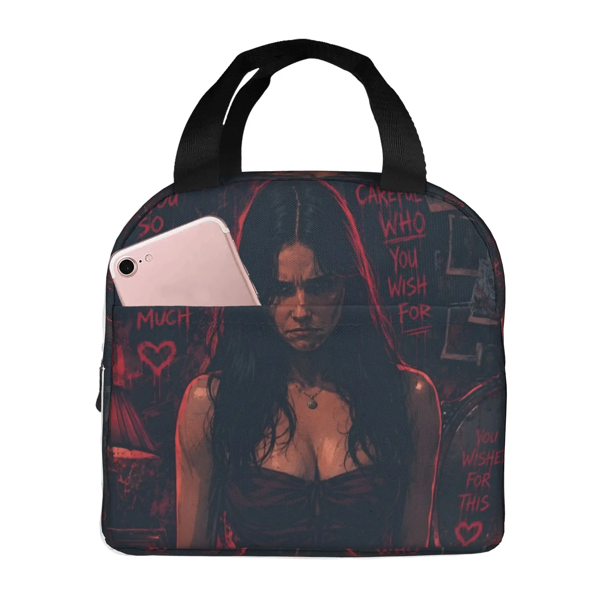 O-Obsessions Lunch Bag Men Women Scary Film Cooler Warm Insulated Lunch Box for Adult Office