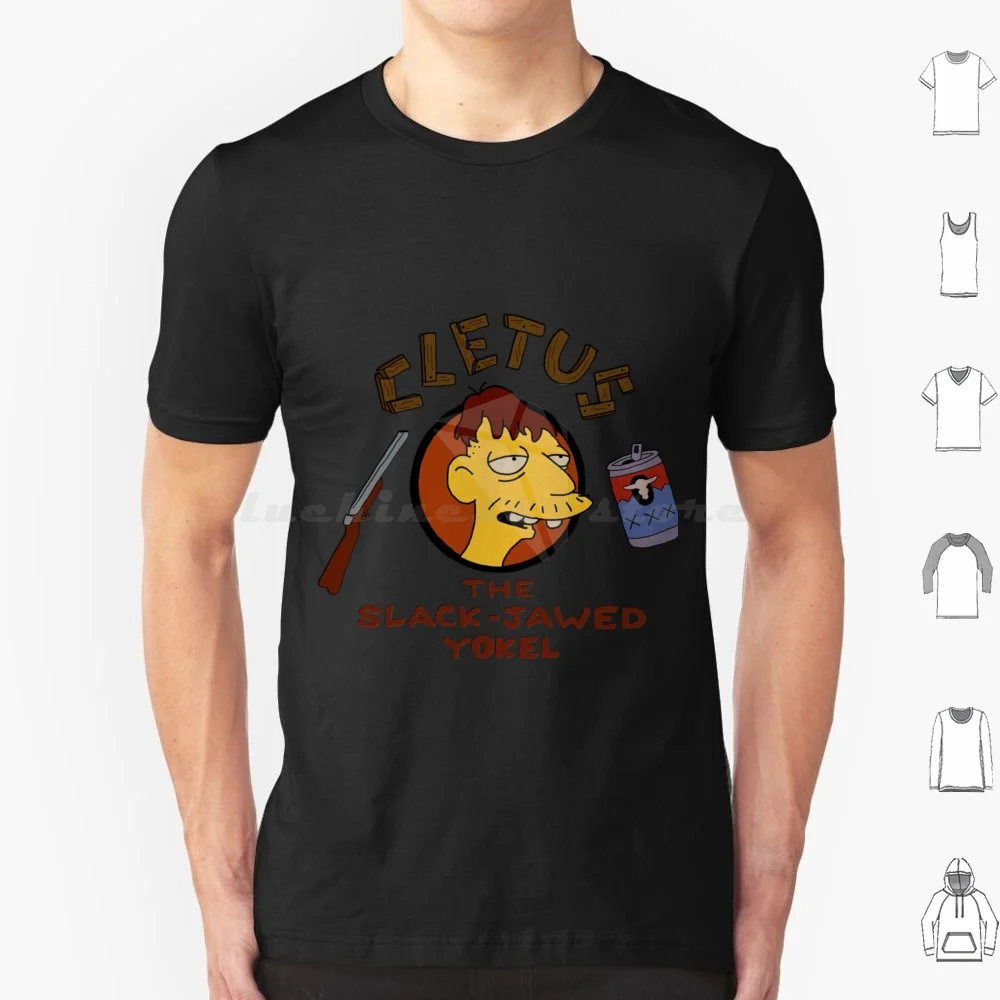 Camiseta Cletus 6xl Camiseta fresca de algodón The Funny Homer Meme Bart Lisa dibujos animados 90s Marge Tv Green Homer Maggie Smoke 420 Can I