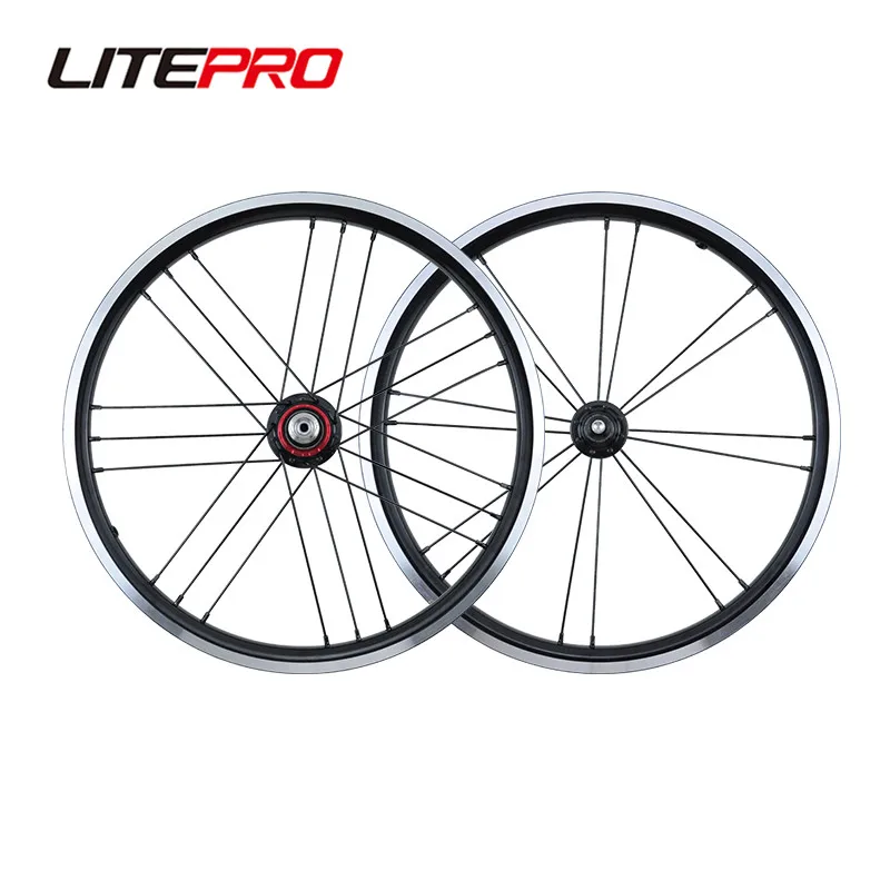 Litepro 16inch Folding Bicycle External 7 Speeds Wheelset 349 Wheel 74/112mm Hub For Brompton Bike