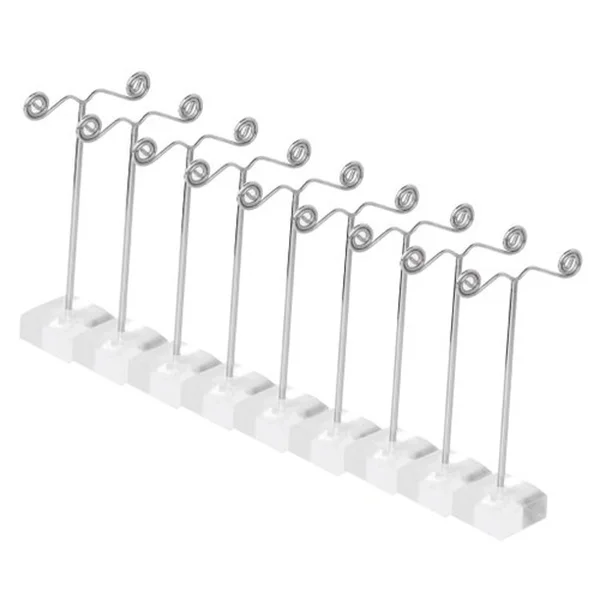 

10 Pcs Metal Earring Holder Jewelry Packaging Organizer for Glasses Decoration Stand Rubber Bands Earrings Rack