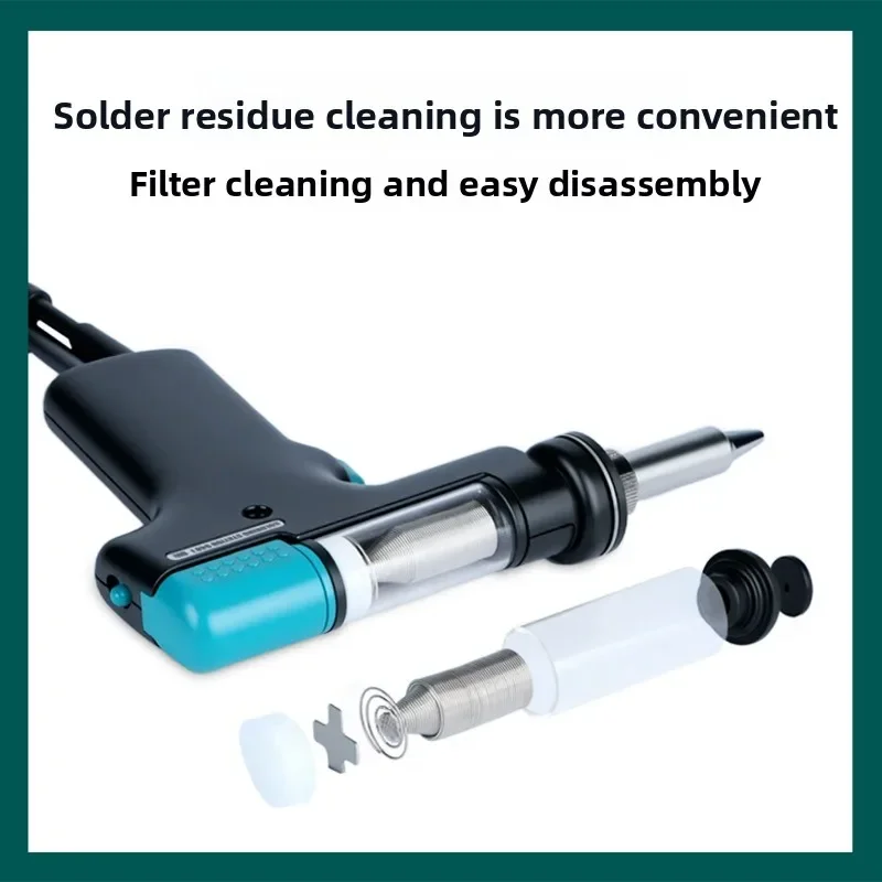 High Power Electric Tin Suction Device Lead Free Vacuum Pump Automatic Desoldering Gun For Welding Repair Workbench Tool Kit