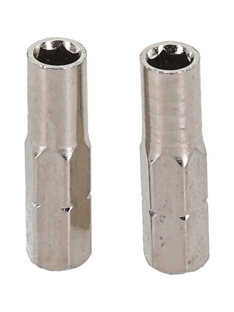 2pcs Hex Shank 6.35mm To 4mm Insert Bit Adapter Electric Screwdriver Socket Holder Micro- Bit Adapter Magnetic Holder Tools