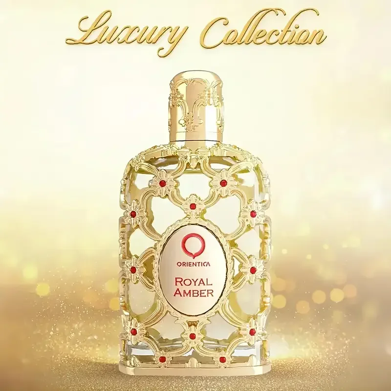 Orientica Royal Amber Rouge Oud Saffron للرجال والنساء أو دي رذاذ للجنسين زجاجة زجاجية محايدة كولونيا الورد رائحة تدوم طويلاً #4