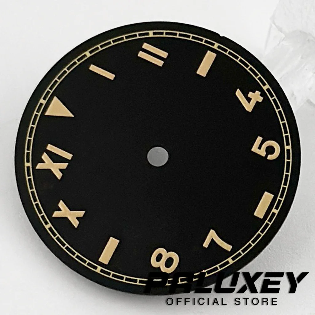 Retro 28.5MM Arabic Watch Dial Green Luminous Watch Faces For NH34 NH35 NH36 NH38 NH39 ETA2824 2836 Miyota 8215 8200 Movement