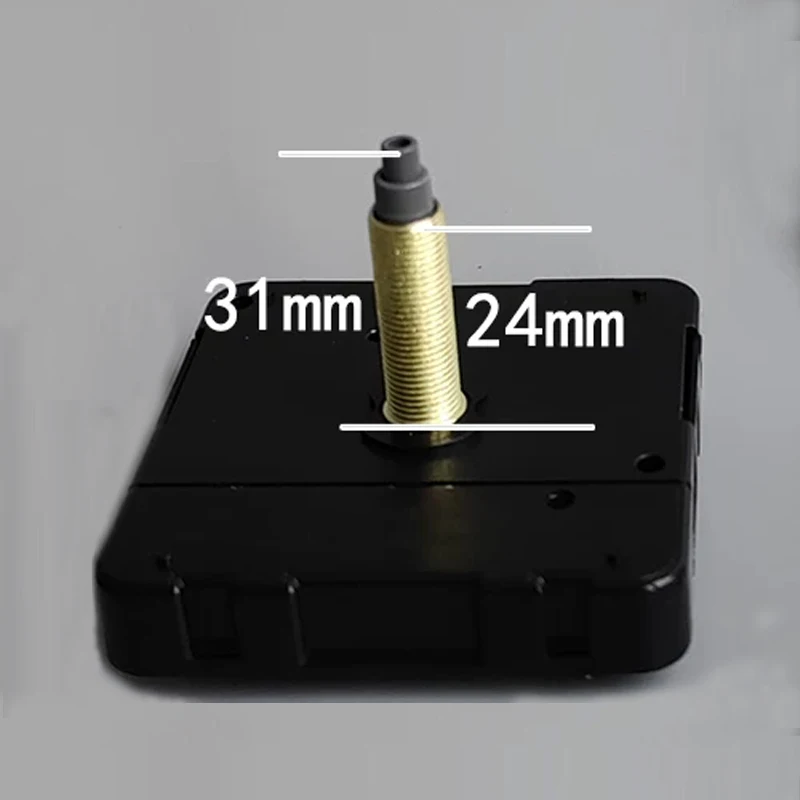 24mm Super Long Shaft Silent Clock Quartz Movement Kit Luminous Glow In Dark Hands DIY Wall Clock Repair Replacement Mechanism