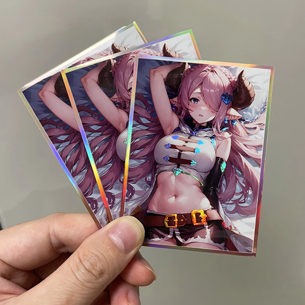 67×92mm 60PCS Anime Trading Card Sleeves for MTG Granblue Fantasy Narmaya Card Protector Compatible with TCG/PTCG/PKM