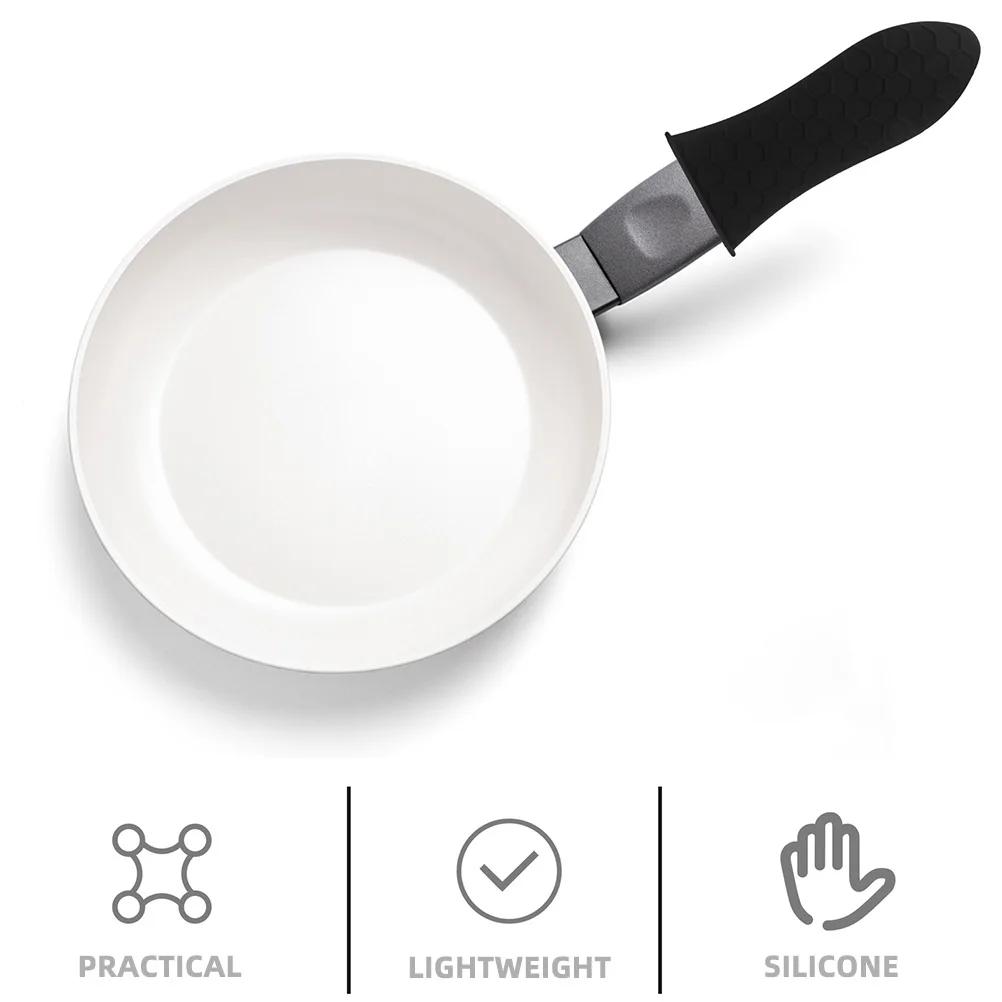 

4pcs Silicone Pot Ear Covers Heat Resistant Non-Slip Handle Protectors For Wok Kitchen Cooking Utensils Mats Holders