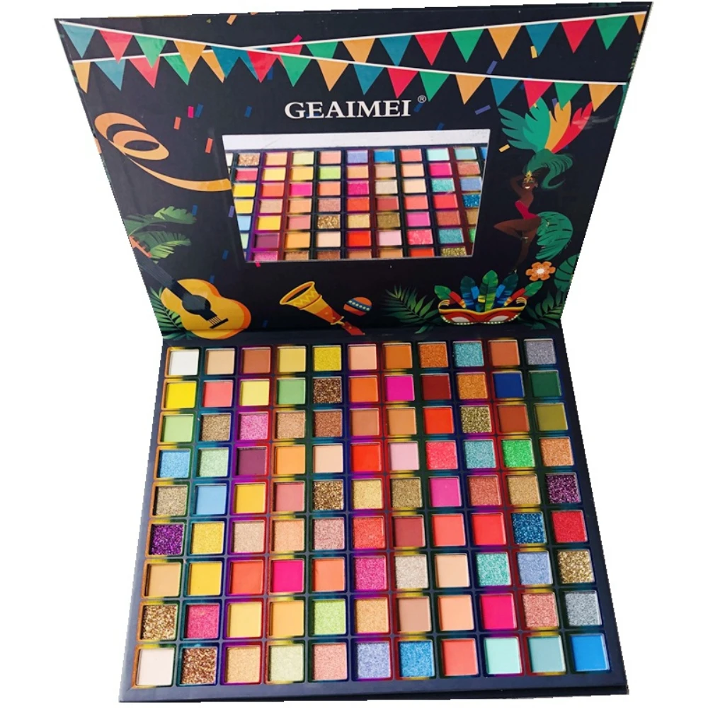 Palette de fards à barrage à paillettes métalliques, pigment de maquillage pour les yeux, sans poudre volante, cosmétiques pour les yeux, imperméable, longue durée, TSLM2