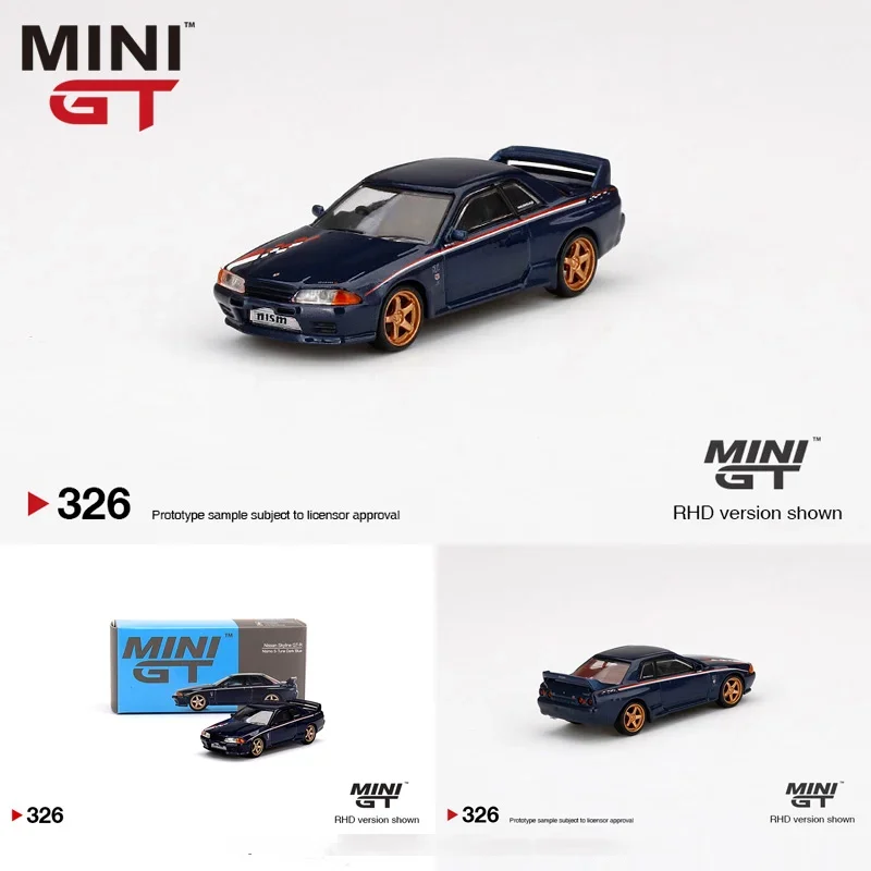 TSM รุ่น MINIGT 1:64 # 326 Nissan GT-R Skyline R32 Nismo S-Tune โมเดลรถอัลลอย