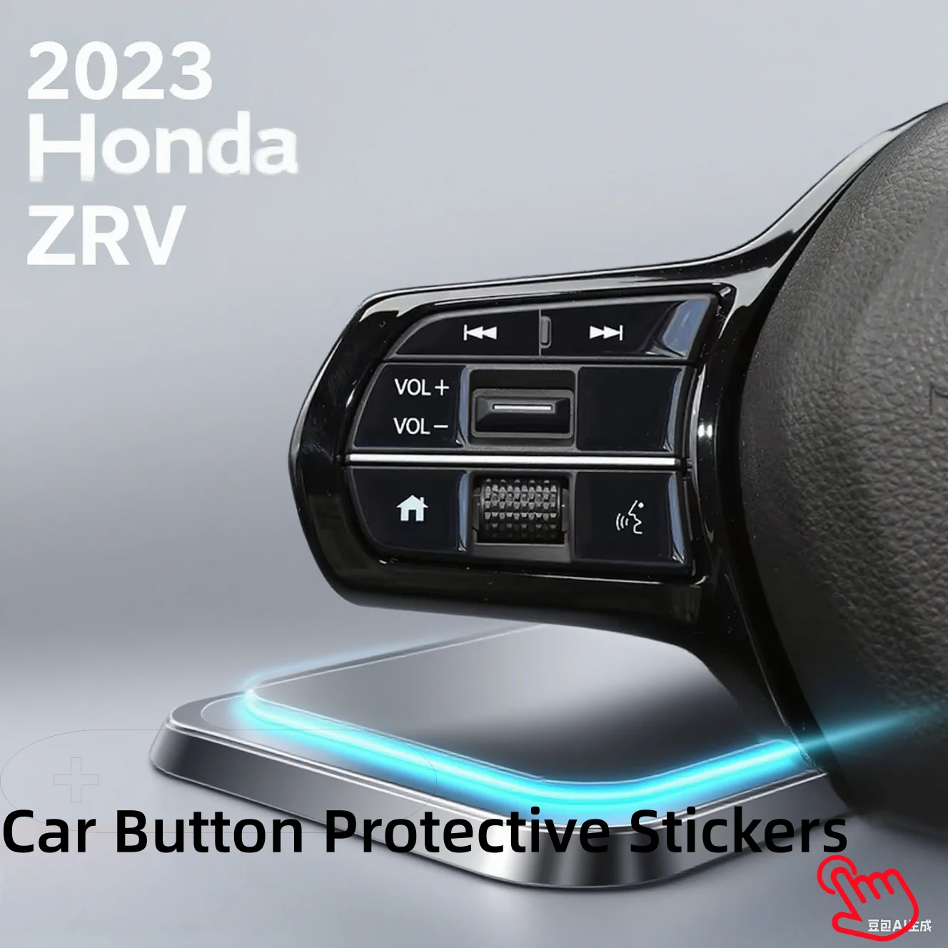 

FOR Honda HRV ZRV 2023 Steering Wheel Control Button Decal Gear Shift Window up Button Protection Sticker Car Accessories