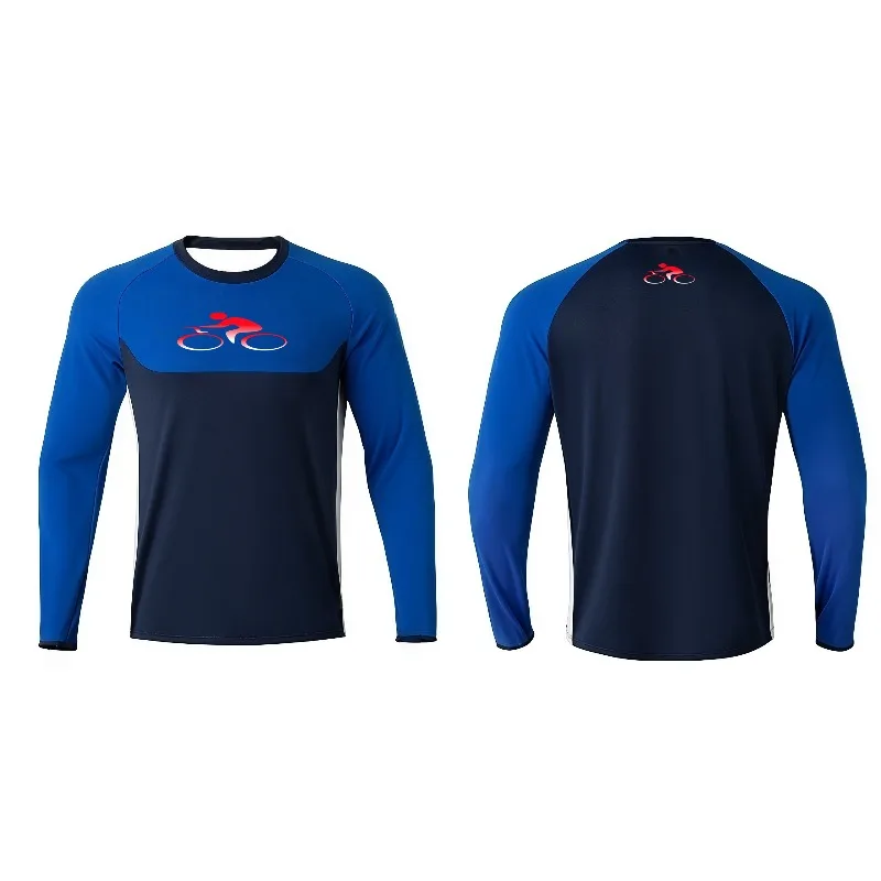 

Быстросохнущая футболка с длинными рукавами для езды на мотоцикле с 3D принтом и стильным байкерским принтом для мужчин и женщин