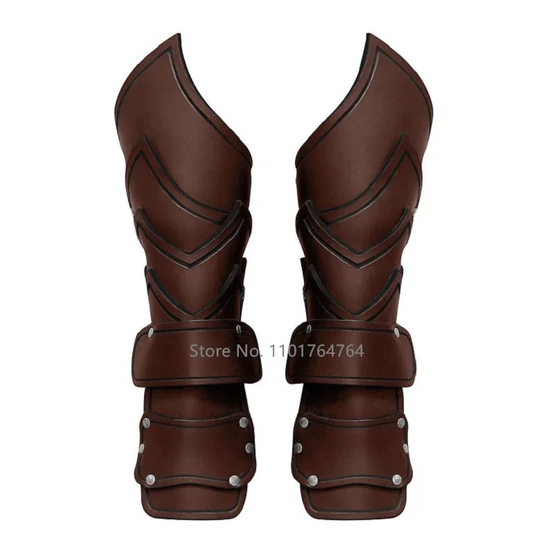 2 pçs cosplay adereços couro do falso larga bracer laço até armor manguito corda steampunk medieval vintage gauntlet pulseira