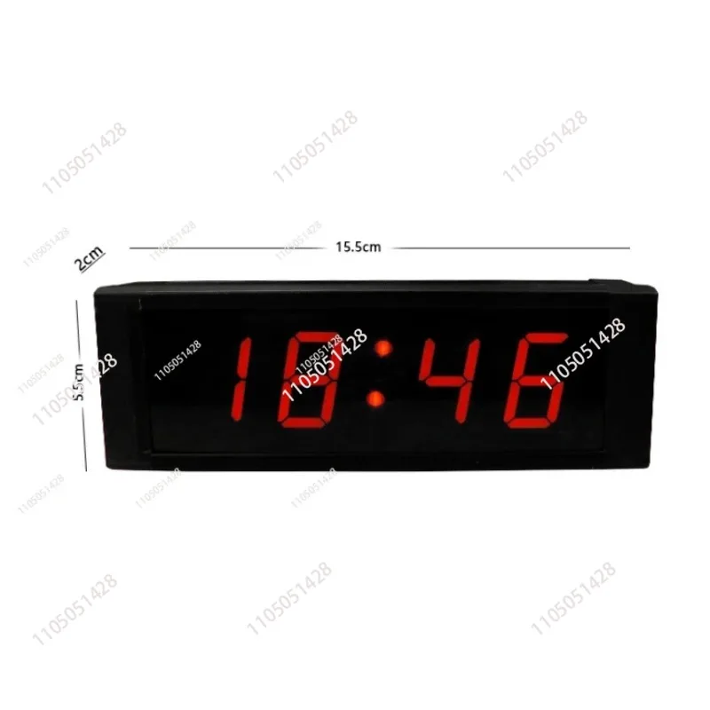 Aluminum Digital Large LED Wall Alarm Clock, Timing Chain, Big Countdown Timer, Stopwatch, Marathon Clock, 5 